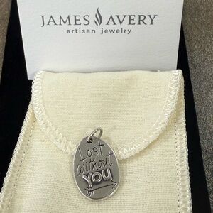 James Avery RETIRED “Lost without you” Charm